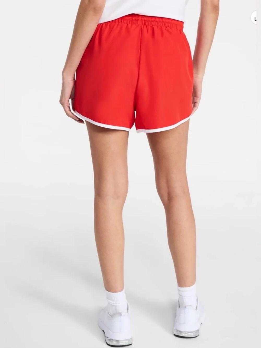 Athletic Works Women’s Red Active Drawstring Piped Running Shorts